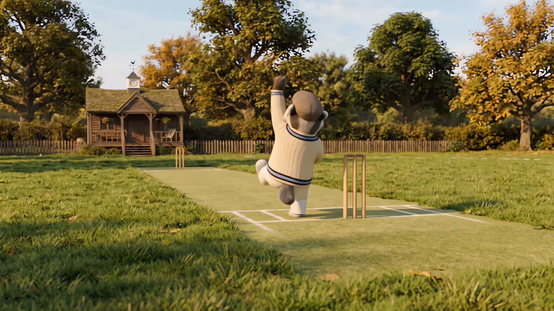 A still from the Ernex cricket match, standing in for Gym planner, which is still in the nets.